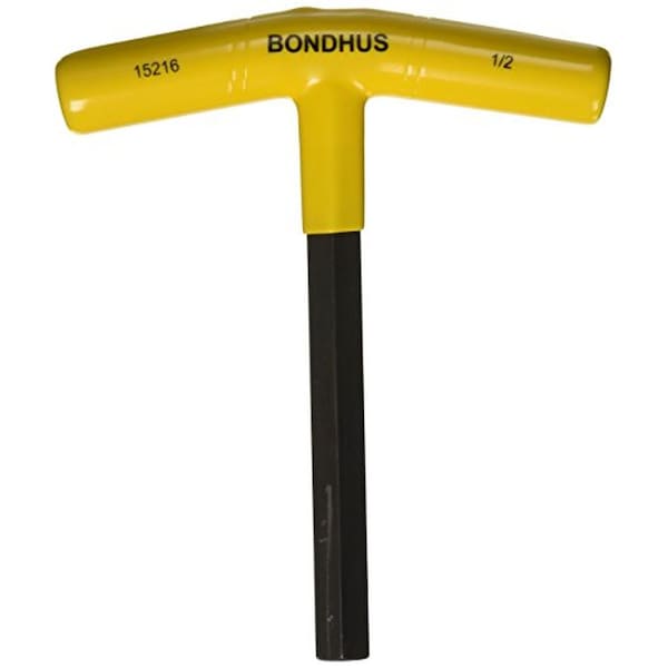 Bondhus 1/2 In. X 6.0 In. Hex End T-Handle With Proguard, Tagged And Barcoded 45216 - main